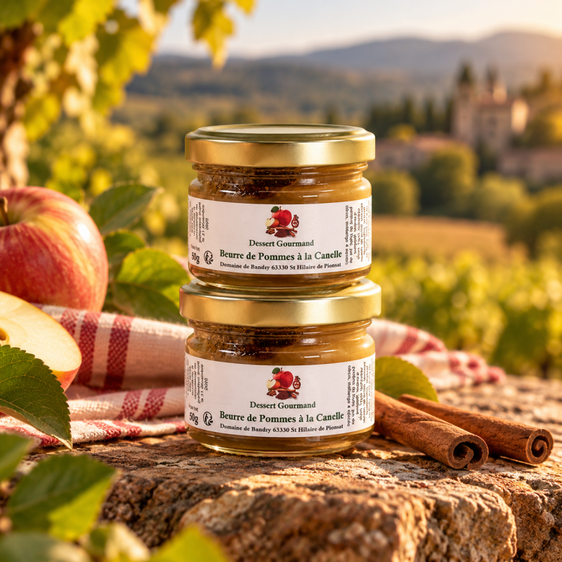 Le Lot de 2 "Les 2 Beurres de Pomme, Compotée aux Épices et sirop d'Érable"