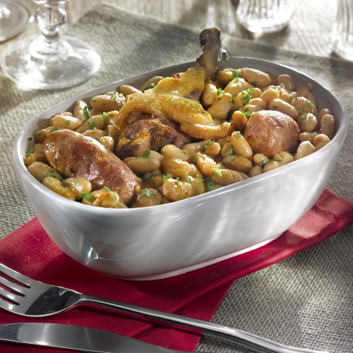 Le Cassoulet au Confit de Canard et à la saucisse de Toulouse