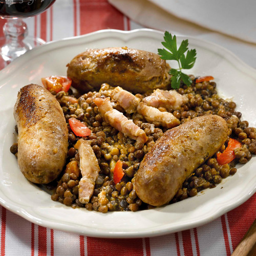 Les Saucisses aux Lentilles - 800g - CAT