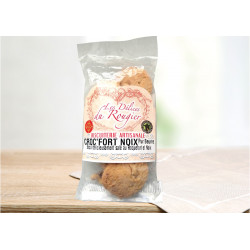 Les Croc'fort biscuits salés Roquefort et Noix - 70g - CAT