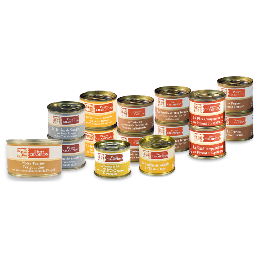 Votre Colis de 15 terrines "saveurs de notre Terroir" - 1040g - WFB