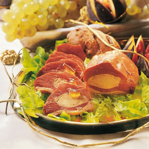 Le Magret de Canard Entier Fourré au Foie de Canard (20%) en Gelée, 500g - DESTNOV