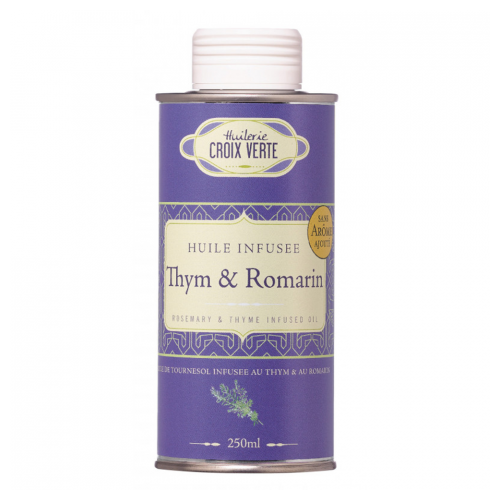 Huile de tournesol infusée au thym et au romarin - 25cl - CAT