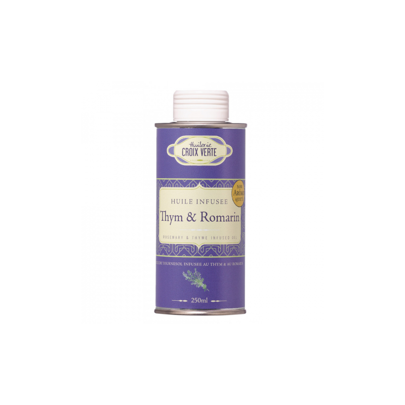 Huile de tournesol infusée au thym et au romarin - 25cl - CAT