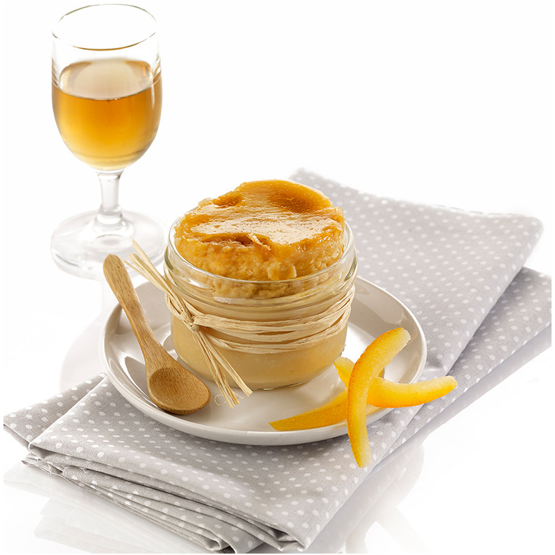 Le Soufflé aux Zestes d'Oranges Confits Relevé de sa Petite Liqueur d'Orange