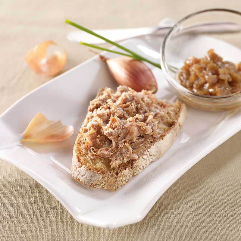 Le lot de 2 " l'Effiloché de Lapin à la fleur de Thym et à l'Echalote"