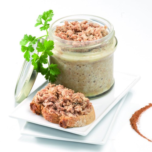 Le Merveilleux : Le Pâté Rustique au Foie de Canard, Magret de Canard et Jus de Truffes (20% de Foie Gras de Canard) - 65g -CAT