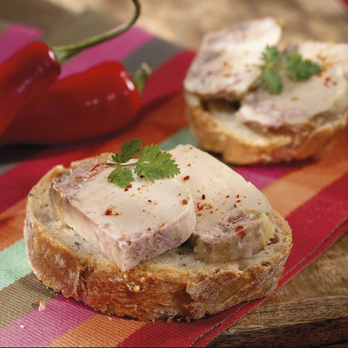 La Terrine au Foie de Canard et au Piment d'Espelette (20% Foie Gras de Canard) 65 g - CAT