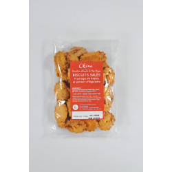 Les Biscuits salés Brebis Piment d'espelette - 100g - CAT