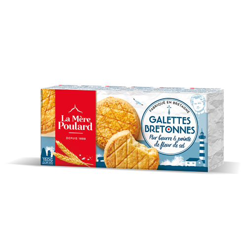 Les galettes Bretonnes pur Beurre et fleur de sel "mere Poulard" x 2 - 50g - CAT