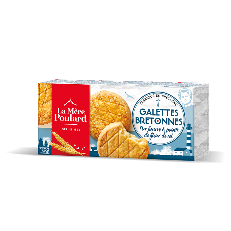 Les galettes Bretonnes pur Beurre et fleur de sel "mere Poulard" x 2 - 50g