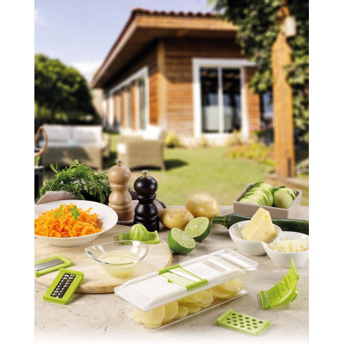 La mandoline de cuisine 6 en 1 multifonction "Green Kitchen" - DESTOCK