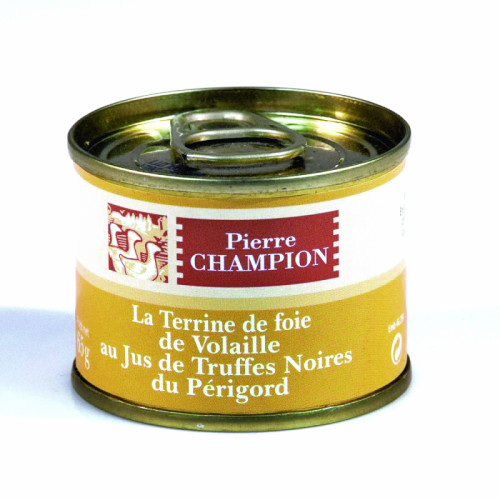 La Terrine de Foie de Volaille au Jus de Truffes Noires du Périgord - 65g - WFB