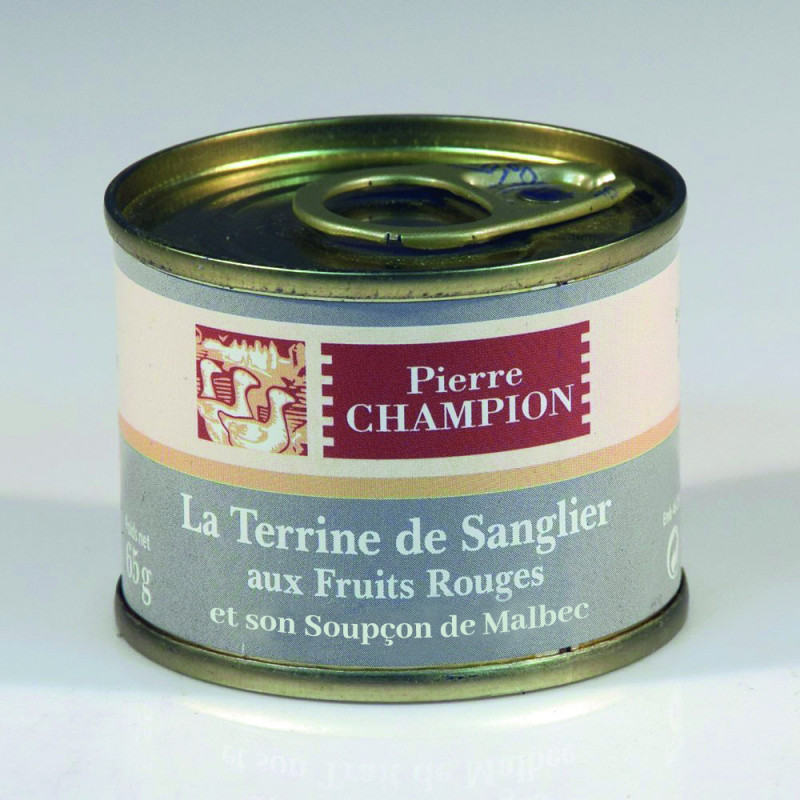 La Terrine de Sanglier aux Fruits Rouges et son Soupçon de Vin Rouge - 65g - WFB