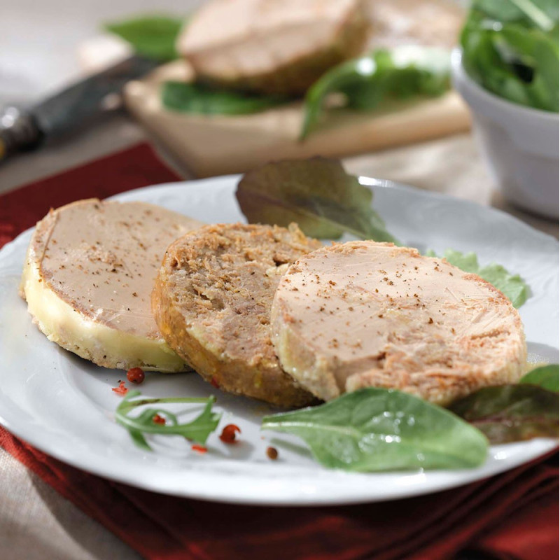 La Terrine de Pierre, Pâté au foie de Canard (25% de Foie Gras) - 2achetes 1 offert - 3x65g - DESTOCK