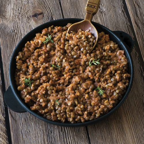 Les Lentilles Vertes du Puy Cuisinées au Jambon Sec du Périgord - 350 g