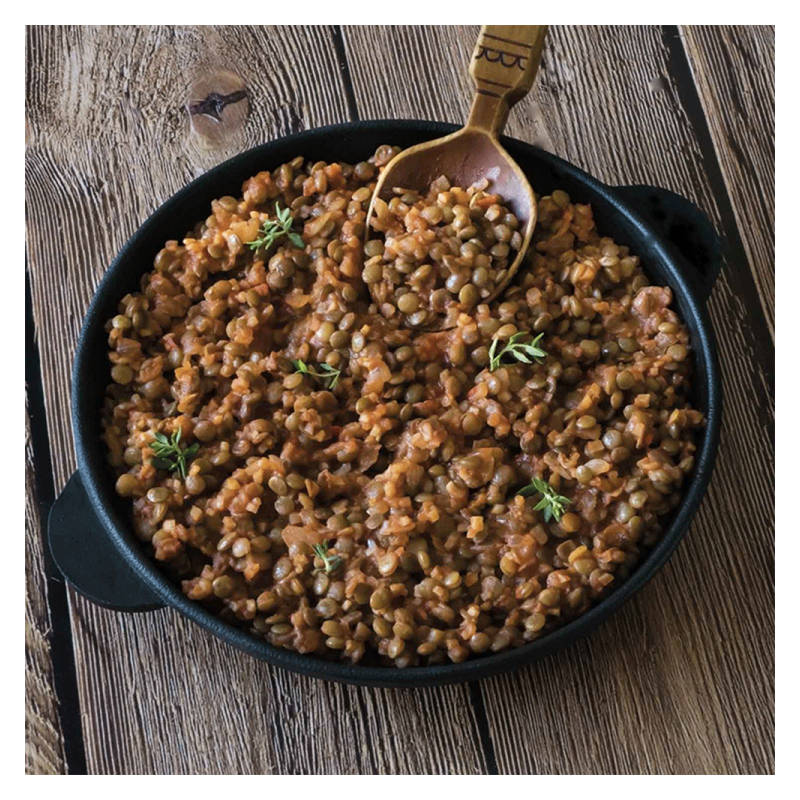 Les Lentilles Vertes du Puy Cuisinées au Jambon Sec du Périgord - 350 g