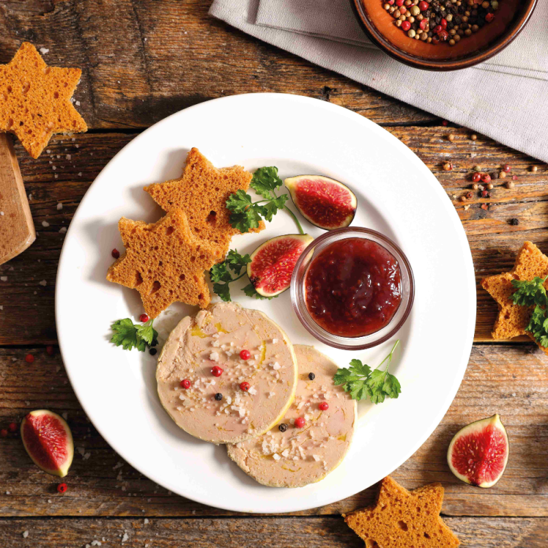 Le Foie Gras de Canard Entier du Sud-Ouest Cuit au Torchon en Gelée au Sauternes - 180g - WFI