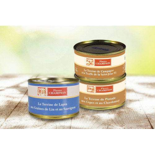 Le lot de "3 Terrine de Campagne" - 430g - WFI