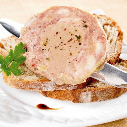 Le Plaisir au Foie d’Oie, à la Figue et Vin Doux Blanc du Périgord+ Le Pâté de chez Nous et son Coeur au Foie de Canard 