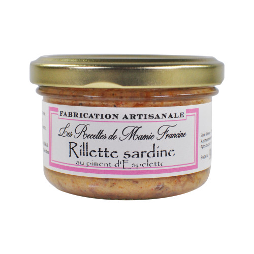 Les Rillettes de Sardines au Piment d'Espelette, 90g - WFG