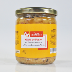 Mijoté de Poulet aux éclats de Morilles et au Muscat de Beaumes de Venise - CAT