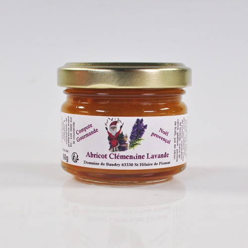 Dessert gourmand Abricot Clémentine Lavande, Saveur Provencale, 100g - CAT