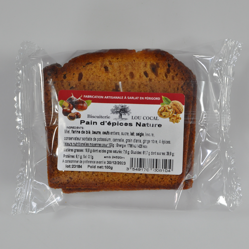 Pian d'épices 1 tranche, 40g - CAT