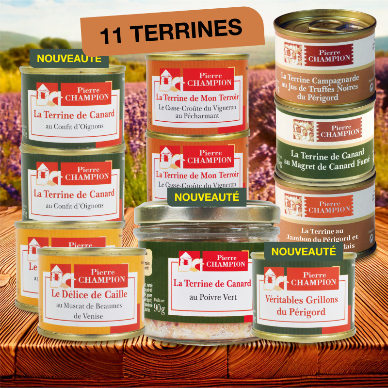 VOTRE COLIS « Terrines et Pâtés Gourmands », 740g - WFH