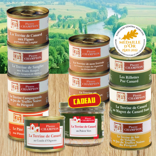 VOTRE COLIS « 11 Terrines, Rillettes et Pâtés », 740g - WFJ