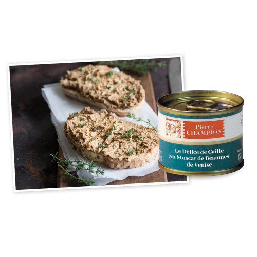 Le lot de 3 : Pâtés de Cailles au Muscat de Beaumes de Venise, 3x65g - WFQ