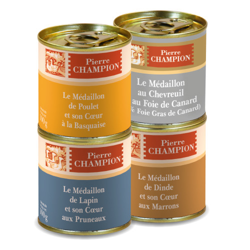 Les 4 Médaillons Gourmands, 4 x 100 g - WFQ