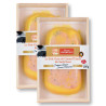 Le Lot de 2 "Foies Gras de Canard Entier du Sud-Ouest Cuisson douce mi cuit", 2 x 200 g -NOEL