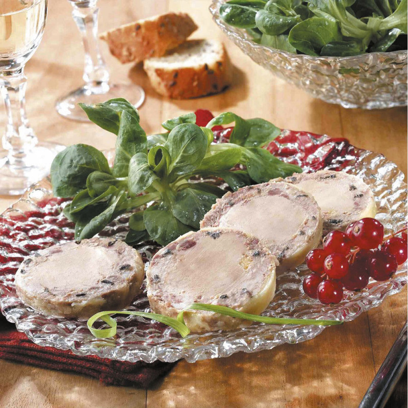 Le lot de 2 "Le Médaillon au Foie de Canard et aux Champignons (20 % Foie Gras de Canard)", 2x100g - WFC