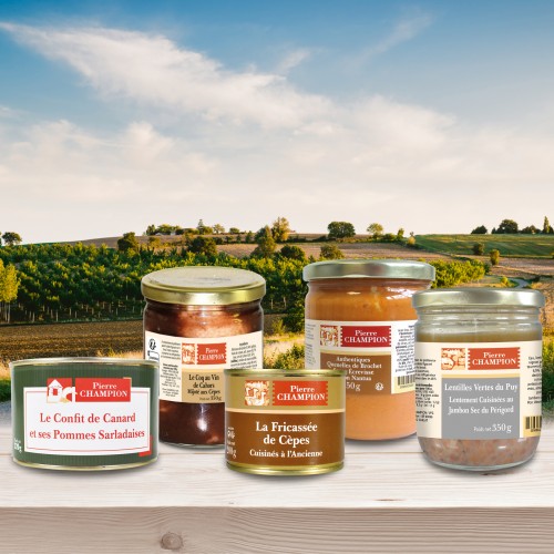 VOTRE COLIS AUTHENTIQUE « 5 Plats du Terroir », 1560g - WFC