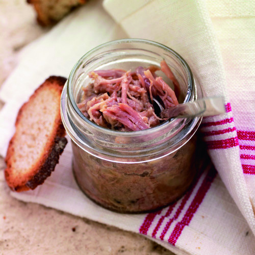 Le Lot de 4 "Rillettes Royales de Confit de Canard au Foie de Canard", 4x90g - DEST