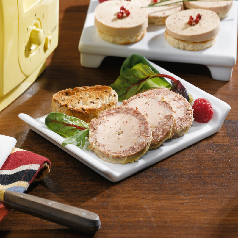 Le lot de 2 "Le Merveilleux" Pâté Rustique au Foie de Caard, Magret de Canard et Jus de Truffes
