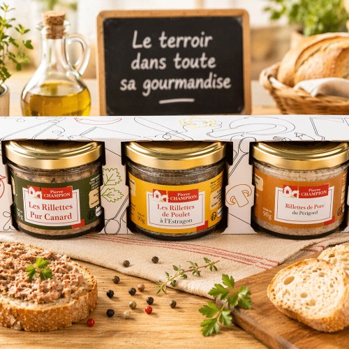 Le Lot de 3 Rillettes, 270g - CAT