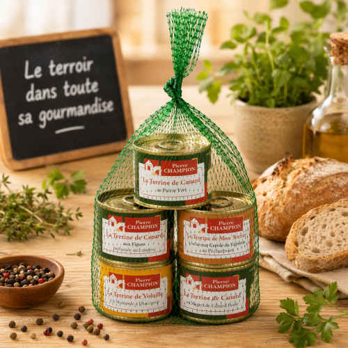 Le Filet de 5 Terrines Pierre Champion, 325g - CAT