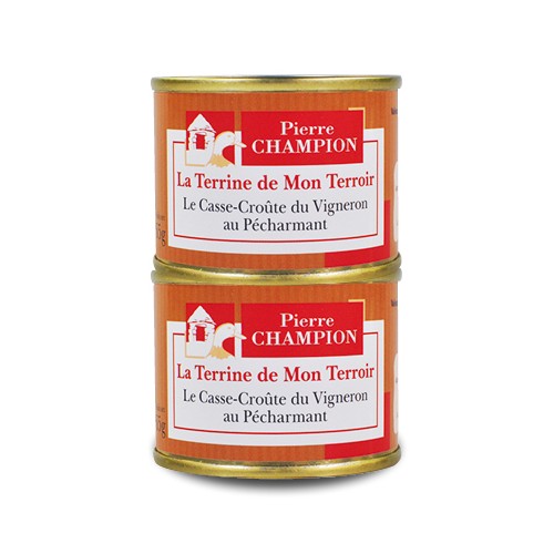 Les 2 Terrines de mon Terroir Le Casse-Croûte du Vigneron au Pécharmant 2 x 65 g - BJ