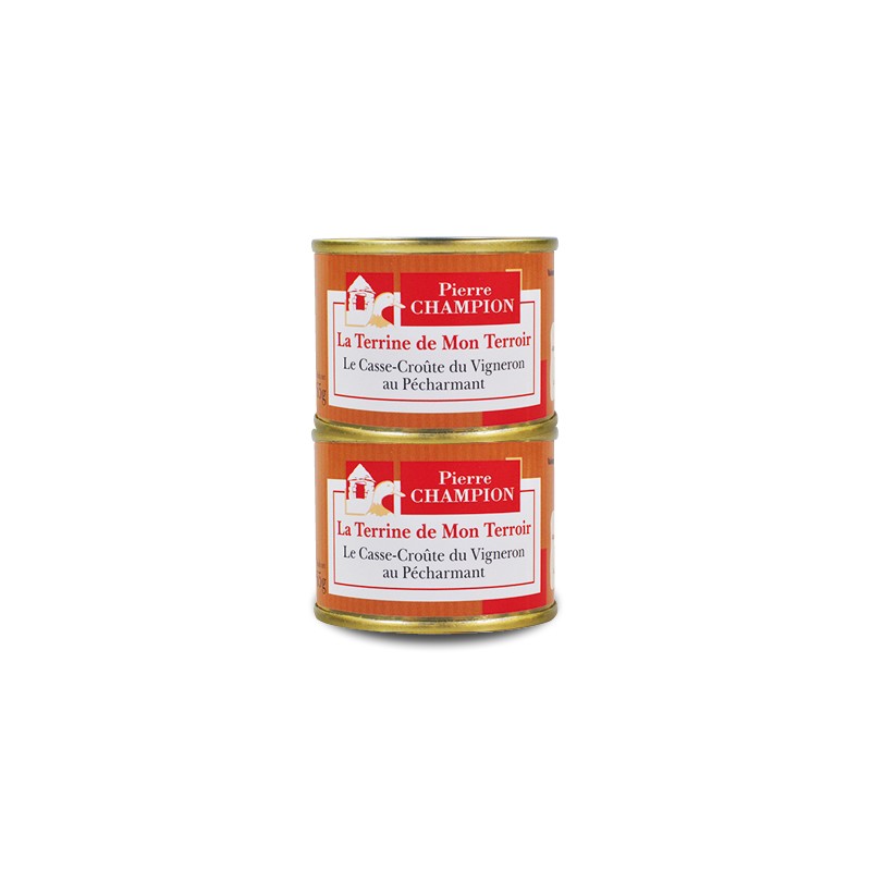 Les 2 Terrines de mon Terroir Le Casse-Croûte du Vigneron au Pécharmant 2 x 65 g - BJ