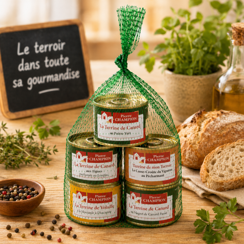 Le Filet de 5 Terrines Pierre Champion, 325g - CAT