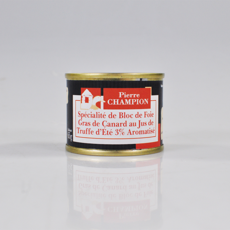 La Spécialité de Bloc de Foie Gras de Canard au Jus de Truffe d'Eté 3%, 65g - CAT