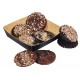 L'assortiment de Chocolat Noir/Lait avec topping Pralin-Noisettes, 48g - WFD