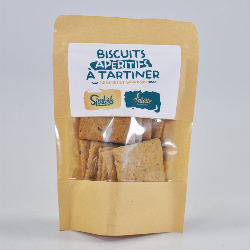 Les Biscuits Apéritifs du Lot à Tratiner au Sarrasin et Graines, 40g - CAT