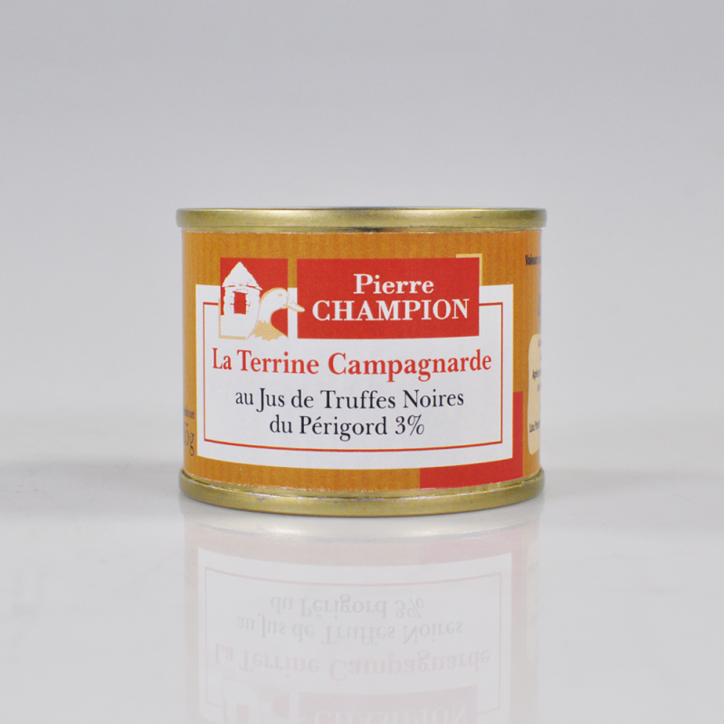 La Terrine Campagnarde au Jus de Truffes Noires du Périgord, 65g - DEST