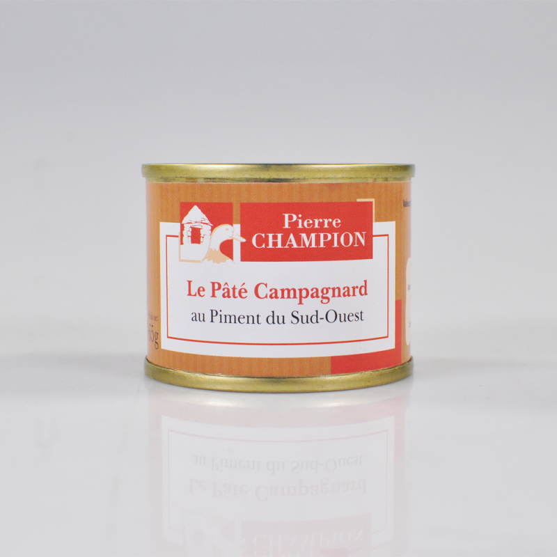 Le Lot de 3 "Le Pâté Campagnard au Piment du Sud-Ouest" - 2 achetés + le 3ème OFFERT - 3x65g - DEST