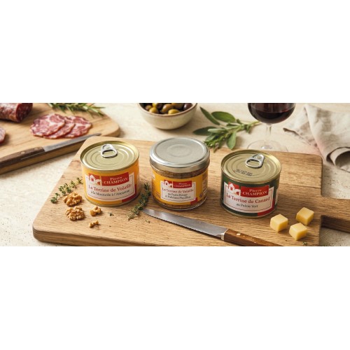 LOT DE 3 TERRINES, 220G - WFI