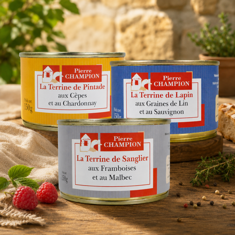 Lot de 3 Terrines, 3x 150g - WFN