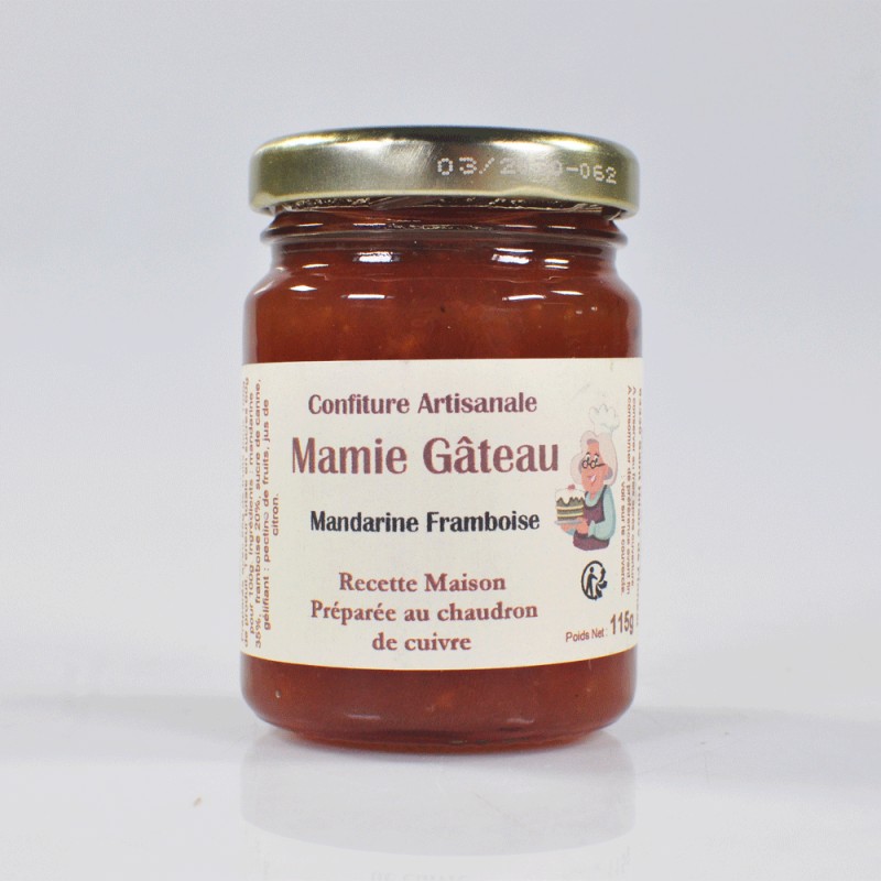 Confiture Mamie Gâteau Mandarine Framboise, 115g - CAT